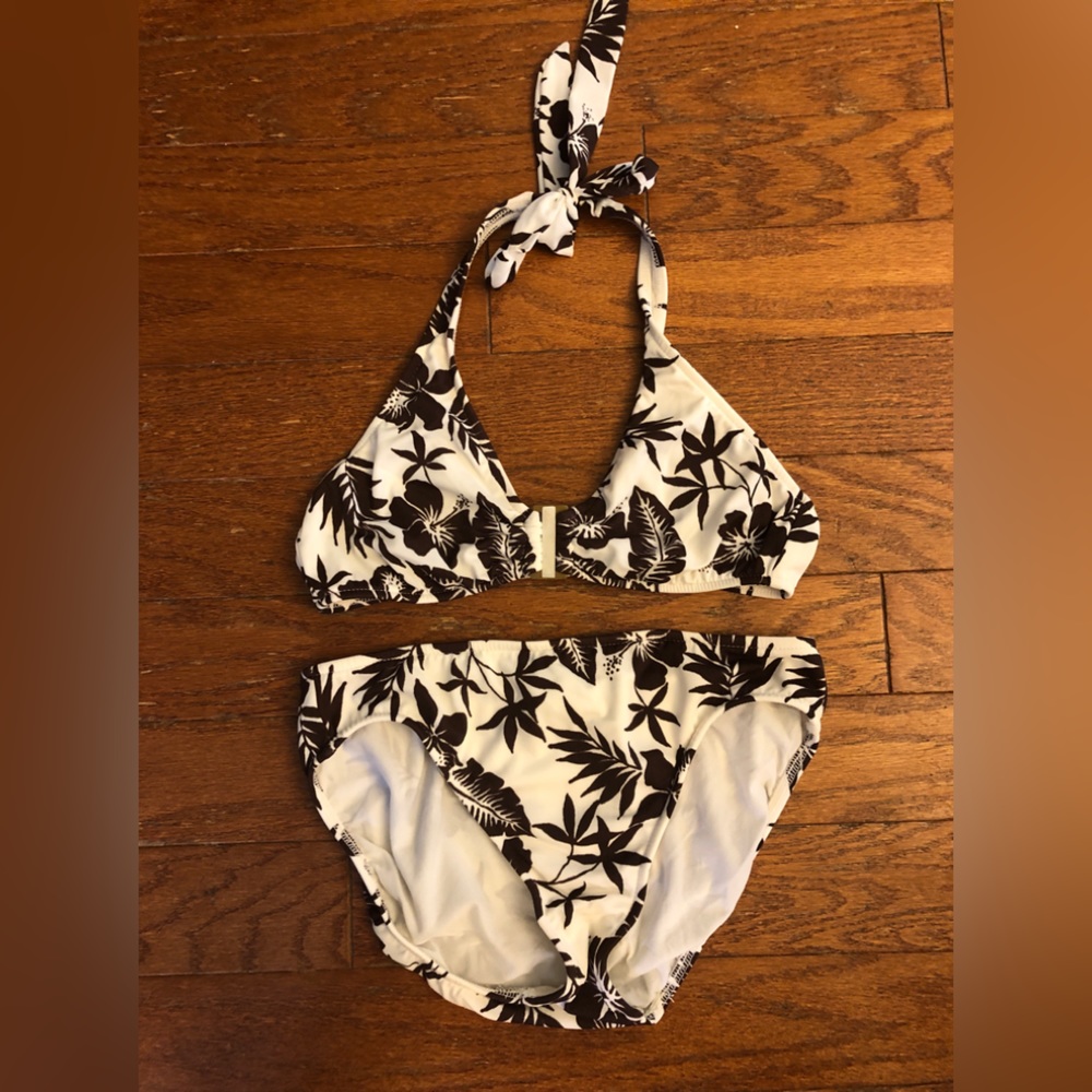 Tropical print bikini
